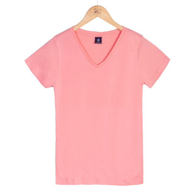 Remera cuello v mujer hotsell