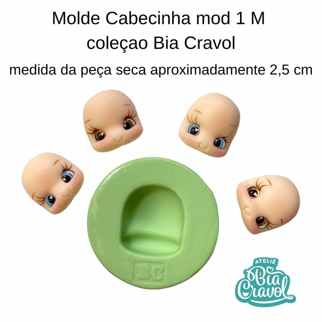 Molde De Biscuit Cabecinha Mod Tam M Cod Cole O Bia Cravol