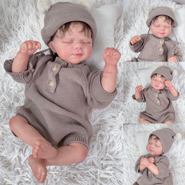 48cm full silicone reborn baby dolls boy girl bebe reborn menino