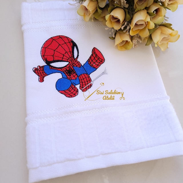 Toalha Infantil Boca -Lanche Homem Aranha