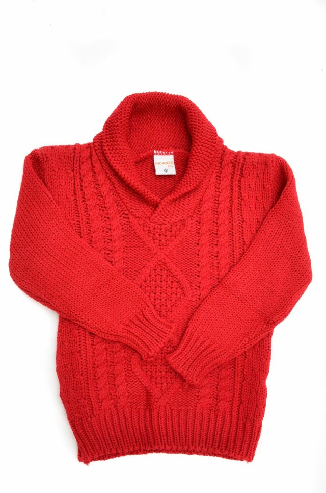 Pullover Tejido Con Cuello Smocking 4 al 16
