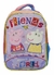 Mochila Espalda Peppa Pig 30 Cm// 12" - Friends Around The World - Ojos Moviles - Telas Saten