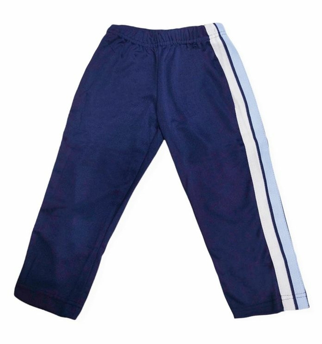 Pantalon deportivo azul sale