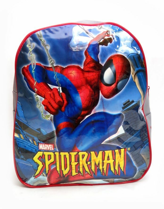Mochila Spiderman De Espalda Marvel Original Wabro Araña
