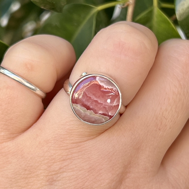 Rodocrosita anillo hotsell