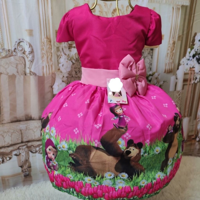 Vestido masha sales eo urso luxo