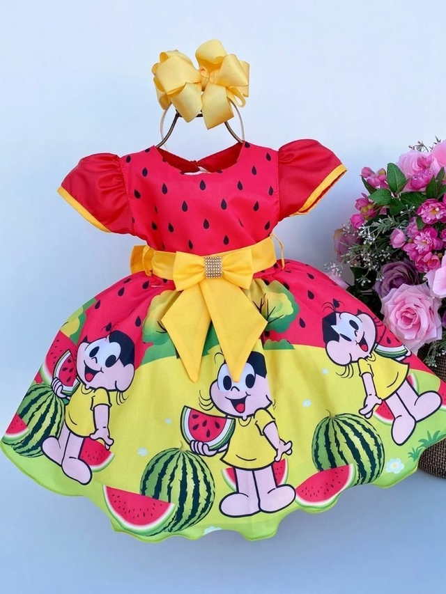 Vestido da magali hotsell de 1 ano