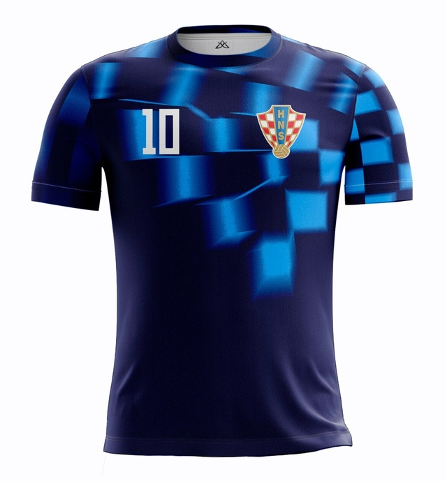 CAMISETA CROACIA MODRIC AZUL CAX 0910