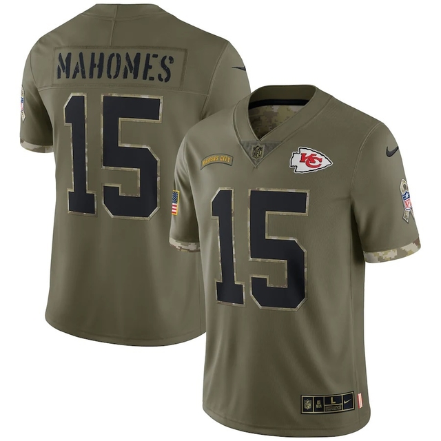 Mahomes salute to service jersey discount