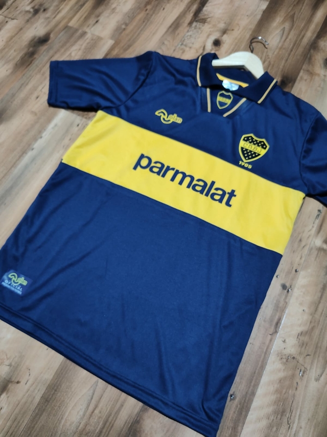 Camiseta Boca parmalat 1994 retro Hooligans Bahia