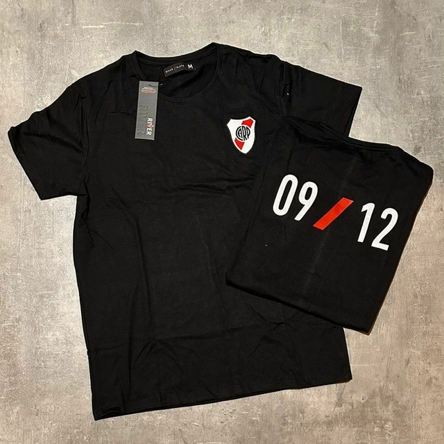 Remera river negra oficial 9 12