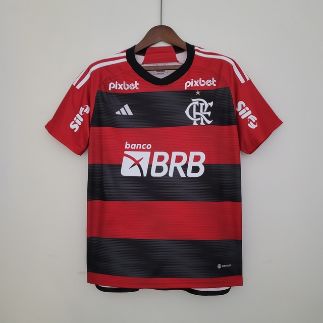 Camisa Adidas Flamengo 22/23 Torcedor Masculina - Todos os Patrocinado
