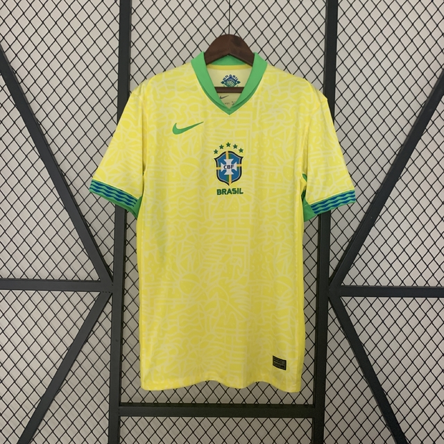 Camisa Brasil Home I 20/21 Torcedor Nike Feminina - Amarela
