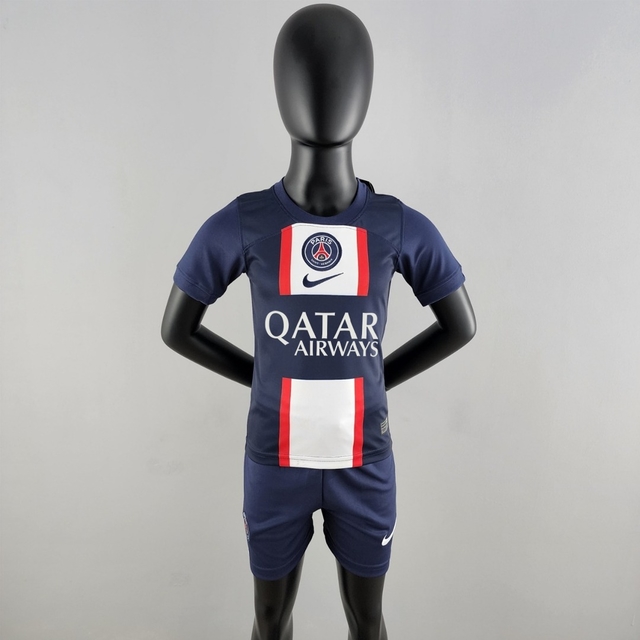Kit Infantil Camisa PSG Nike Home 2022/23 torcedor