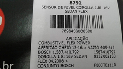 Sensor De Nivel De Combustiel Novo Corolla Sedan Flex Vp8792 na internet