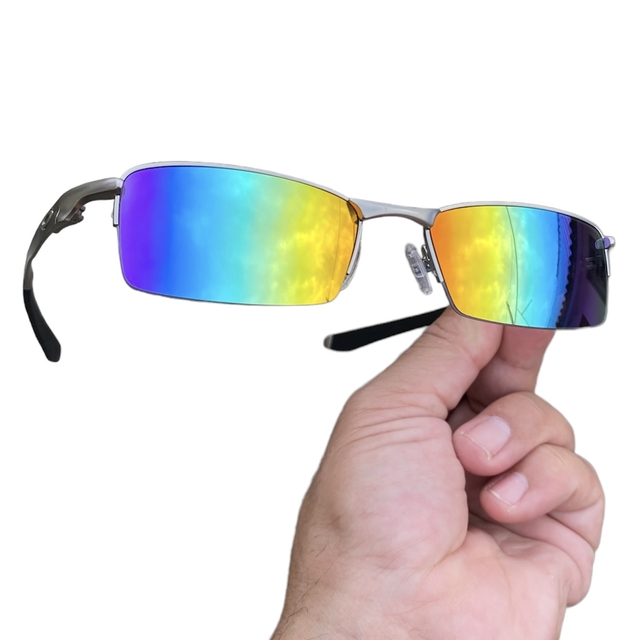 Óculos de sol oakley juliet vilão mandrake Arco íris no Shoptime
