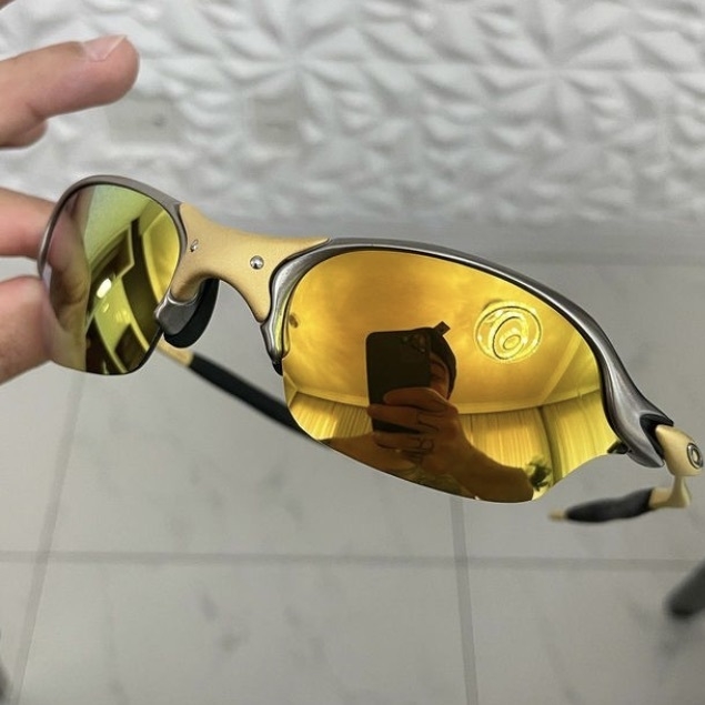 Oculos Oakley Romeo 2 Juliet 24 K Xmetal Dourada Mandrake no Shoptime