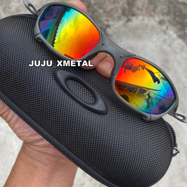 Óculos de Sol Juliet X-Metal Lentes Arco Iris Metal Polarizadas