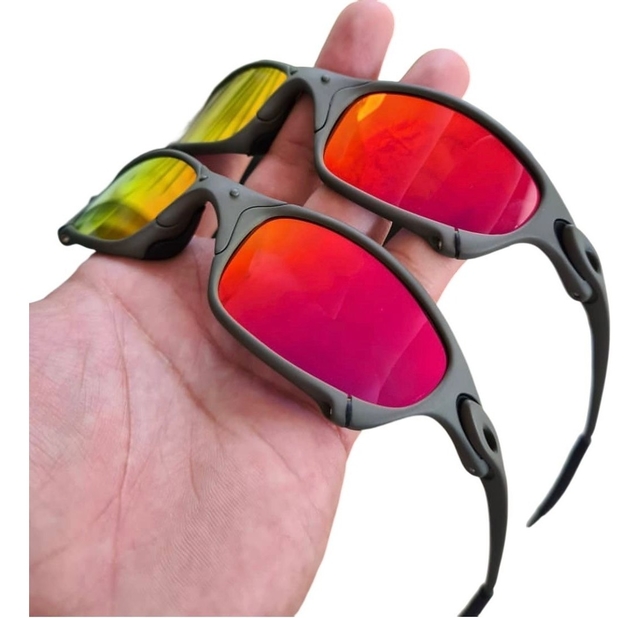 Oculos Oakley Juliet Xmetal Vermelha Double X Mandrake