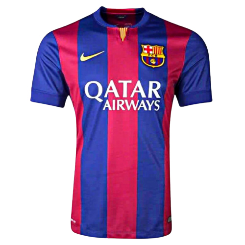 Camisa Barcelona 14/15 I Home Retro Vermelha e Azul Nike