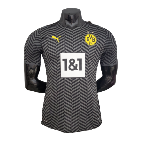 Camisa Borussia Dortmund 2021 22 II Jogador Preto e Cinza Puma