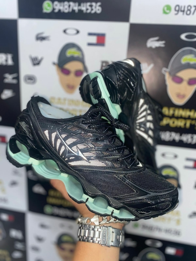T nis Mizuno Prophecy 8 Preto e Verde