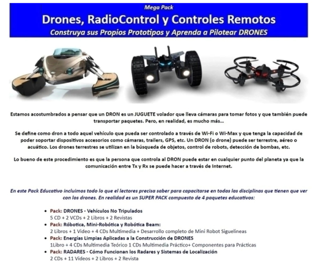 Drones Radiocontrol y Controles Remoto POR DESCARGA