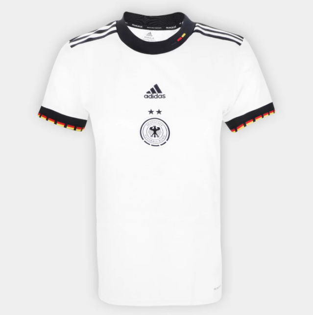Camisa Seleção Alemanha 22/23 Torcedor Feminina Adidas - Branca