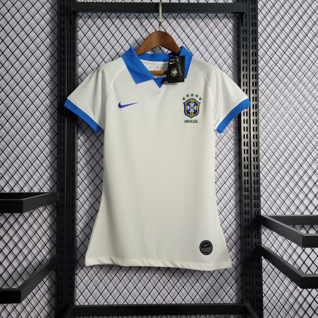 Camisa Seleção Brasil Away 19/20 - Feminina - Torcedor Nike - Branca
