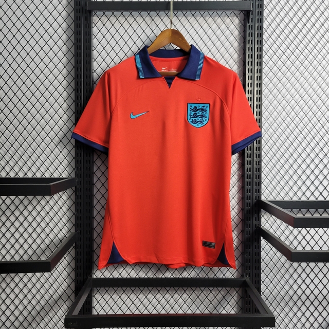 Camisa Inglaterra Away 22/23 - Torcedor Masculina - Vermelha - Copa do Mundo