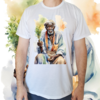 Camiseta masculina/unissex Preto Velho Aquarela