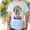 Camiseta masculina/unissex Shiva árvore da vida