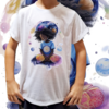 Camiseta unissex infantil Menina feliz