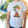 Camiseta masculina/unissex Buda árvore da vida 2