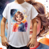 Camiseta unissex infantil Menino cósmico