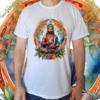 Camiseta masculina/unissex Homem mestre Xamã com incenso (cópia)