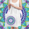 Ecobag| Mandala om roxa - Desenhista Cintia Fernandes