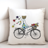 Capa de almofada - Bicicleta - Desenhista Bbel Bellucci
