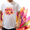 Camiseta unissex infantil Flor de lótus