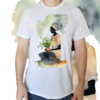 Camiseta masculina/unissex Preta velha silhueta