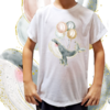 Camiseta unissex infantil Baleia com balões