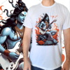 Camiseta masculina/unissex Shiva tocando 2