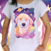 Babylook coleção Universo - Cachorro feliz