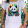 Babylook Panda colorido