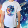 Camiseta masculina/unissex Menino cósmico