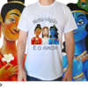 Camiseta masculina/unissex Minha religião é o amor