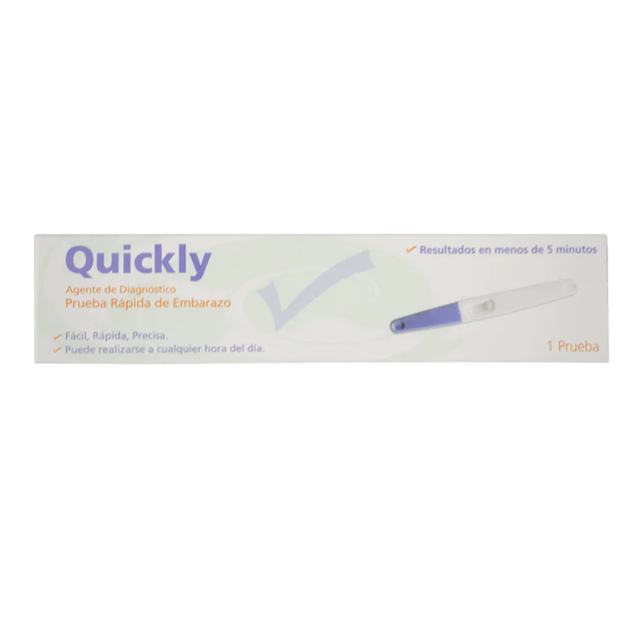 PRUEBA DE EMBARAZO QUICKLY TIPO PLUMA C 1 MVE PE