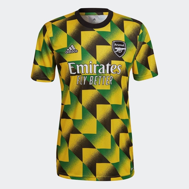 Camisa Arsenal Pré Jogo 22/23 - Adidas - Jamaica- Masculino Torcedor