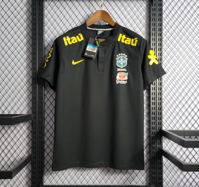 Camisa Brasil treino 2021/22 Preta - GM SPORTS