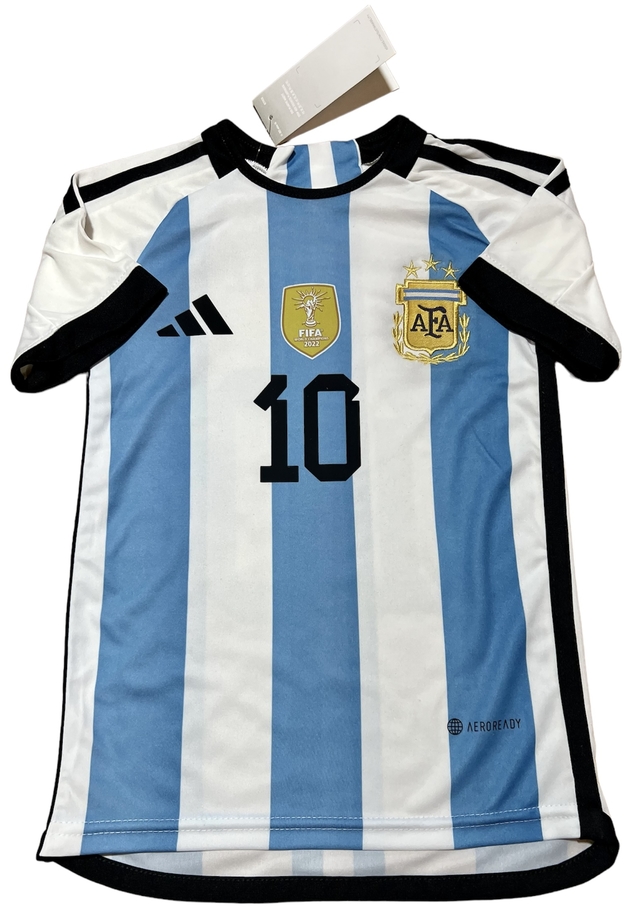 CAMISETA ARGENTINA MESSI TRES ESTRELLAS QATAR